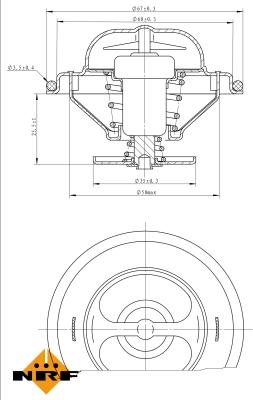 NRF 725096 - Termostato, refrigerante parts5.com