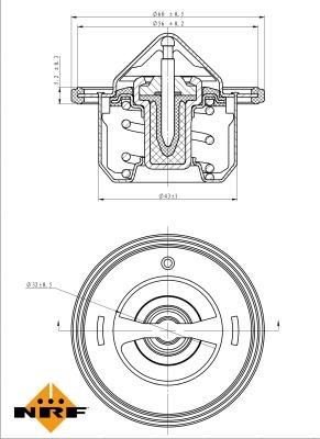 NRF 725097 - Termostat, środek chłodzący parts5.com