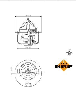 NRF 725054 - Termostat,lichid racire parts5.com