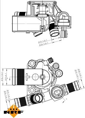 NRF 725051 - Termostat, chladivo parts5.com