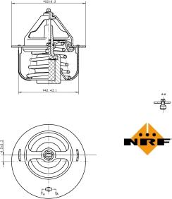 NRF 725057 - Termostato, refrigerante parts5.com
