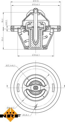 NRF 725065 - Θερμοστάτης, ψυκτικό υγρό parts5.com