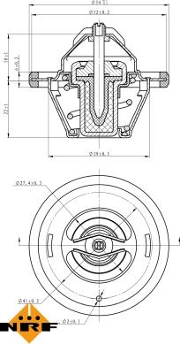 NRF 725066 - Termostato, refrigerante parts5.com