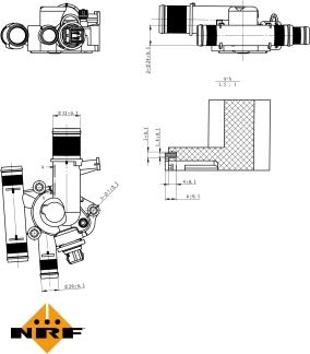 NRF 725011 - Termosztát, hűtőfolyadék parts5.com