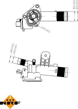 NRF 725082 - Termosztát, hűtőfolyadék parts5.com