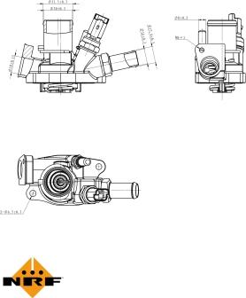 NRF 725034 - Termostat,lichid racire parts5.com