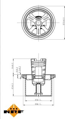 NRF 725020 - Termostat chladenia parts5.com