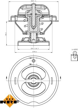 NRF 725074 - Termostato, refrigerante parts5.com