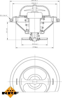 NRF 725070 - Termostato, refrigerante parts5.com