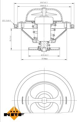 NRF 725071 - Thermostat d'eau parts5.com