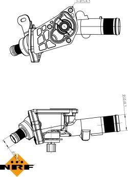 NRF 725078 - Termostat, chladivo parts5.com