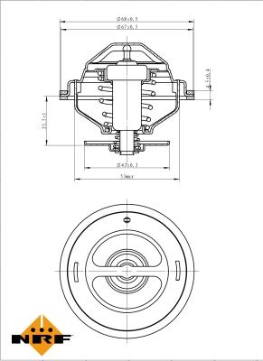 NRF 725194 - Termostat, rashladna tečnost parts5.com