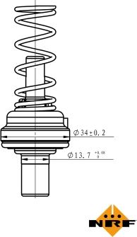 NRF 725195 - Thermostat, coolant parts5.com