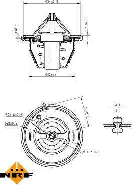 NRF 725196 - Termosztát, hűtőfolyadék parts5.com