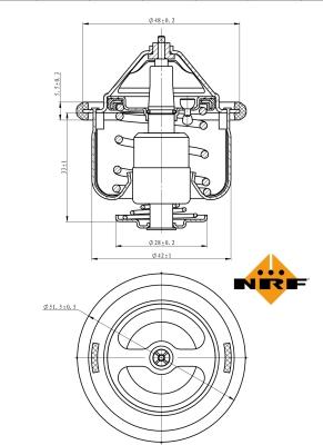 NRF 725190 - Termostato, refrigerante parts5.com