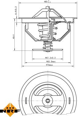 NRF 725198 - Termostato, refrigerante parts5.com