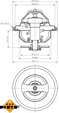 NRF 725197 - Thermostat, Kühlmittel parts5.com