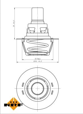 NRF 725141 - Termostaat,Jahutusvedelik parts5.com