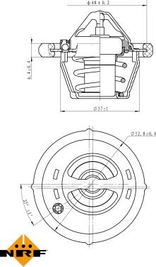 NRF 725159 - Termostat,lichid racire parts5.com