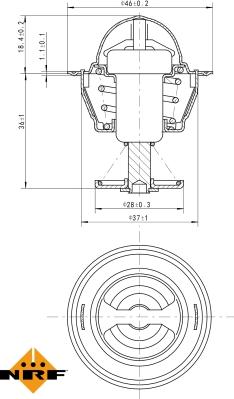 NRF 725109 - Termostato, refrigerante parts5.com