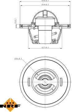 NRF 725104 - Termostat, środek chłodzący parts5.com