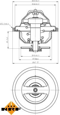 NRF 725100 - Thermostat d'eau parts5.com