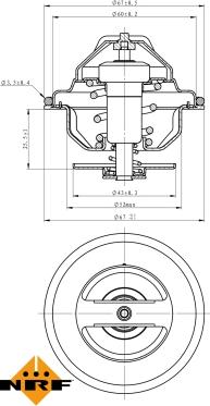 NRF 725103 - Termostaat,Jahutusvedelik parts5.com