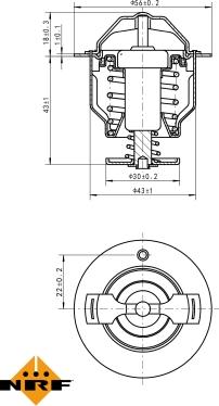 NRF 725119 - Thermostat, coolant parts5.com