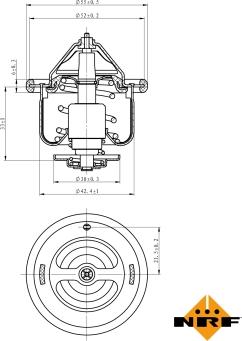 NRF 725110 - Termostato, refrigerante parts5.com