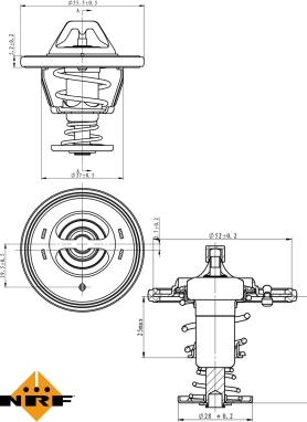 NRF 725118 - Termostato, refrigerante parts5.com