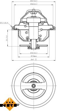 NRF 725188 - Termostato, refrigerante parts5.com