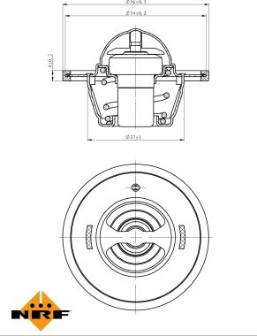 NRF 725183 - Термостат, охладителна течност parts5.com