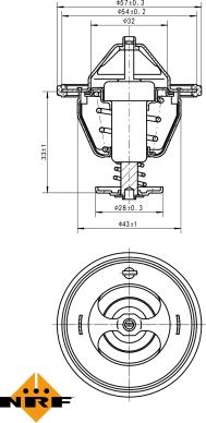 NRF 725131 - Termostat,lichid racire parts5.com