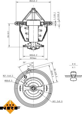 NRF 725132 - Termostat,lichid racire parts5.com