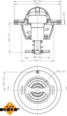 NRF 725126 - Termostat,lichid racire parts5.com