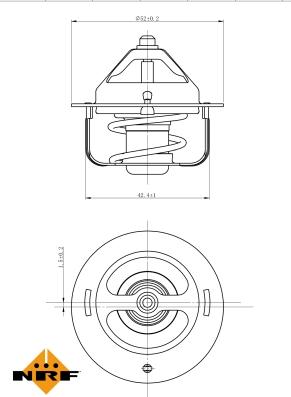 NRF 725120 - Термостат, охладителна течност parts5.com