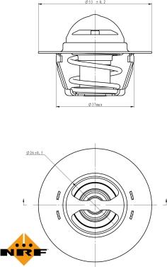 NRF 725128 - Termostat,lichid racire parts5.com