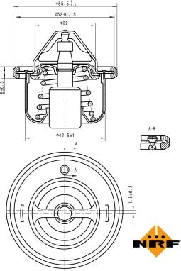 NRF 725127 - Termosztát, hűtőfolyadék parts5.com