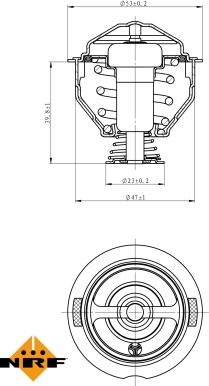 NRF 725209 - Thermostat, coolant parts5.com