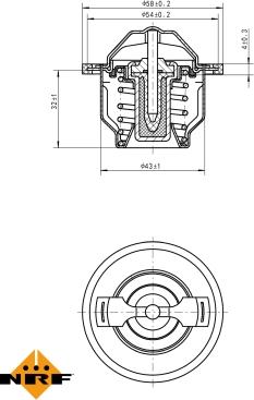 NRF 725205 - Termostato, refrigerante parts5.com