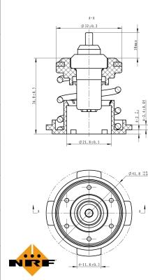 NRF 725225 - Термостат, охладителна течност parts5.com