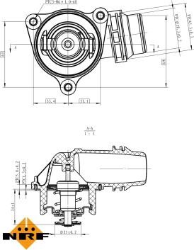 NRF 725222 - Termostato, refrigerante parts5.com