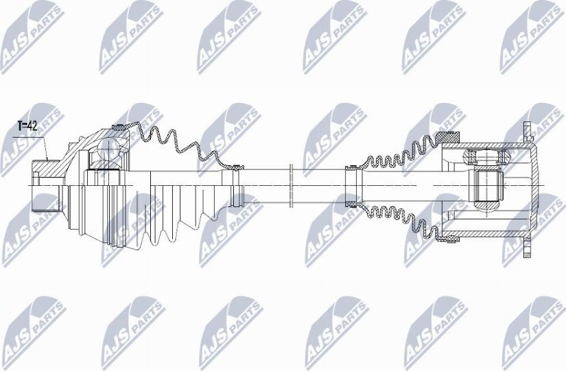 NTY NPW-AU-013 - Pogonsko vratilo parts5.com