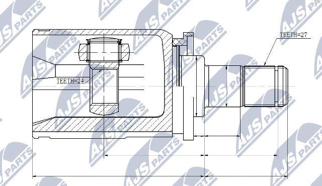 NTY NPW-BM-032 - Set articulatie, planetara parts5.com