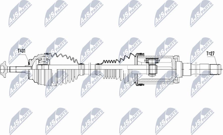 NTY NPW-BM-027 - Drive Shaft parts5.com