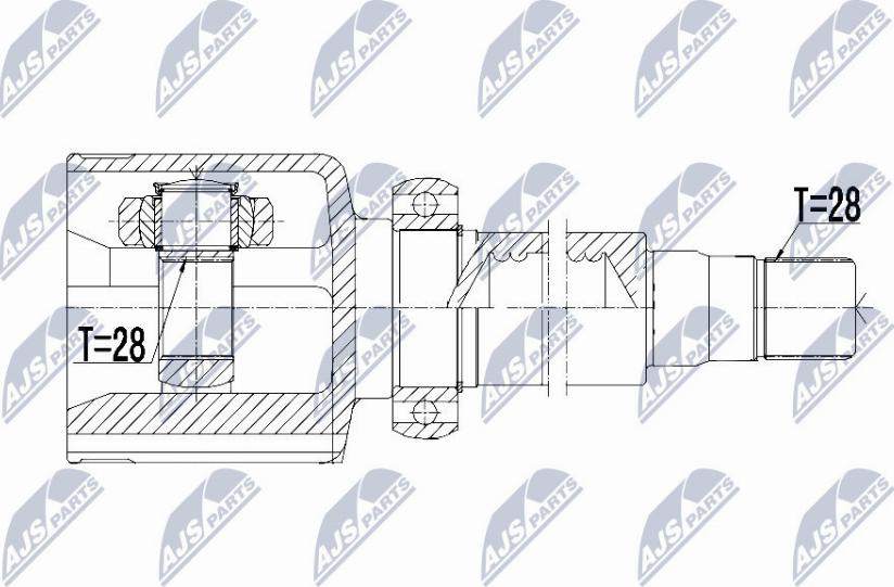 NTY NPW-FR-069 - Set articulatie, planetara parts5.com