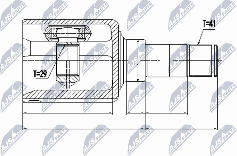 NTY NPW-FR-077 - Set articulatie, planetara parts5.com