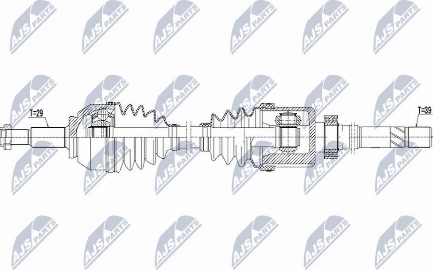 NTY NPW-PL-059 - Tahrik mili parts5.com