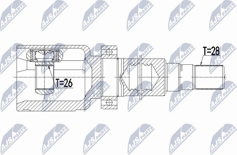 NTY NPW-VV-078 - Set articulatie, planetara parts5.com