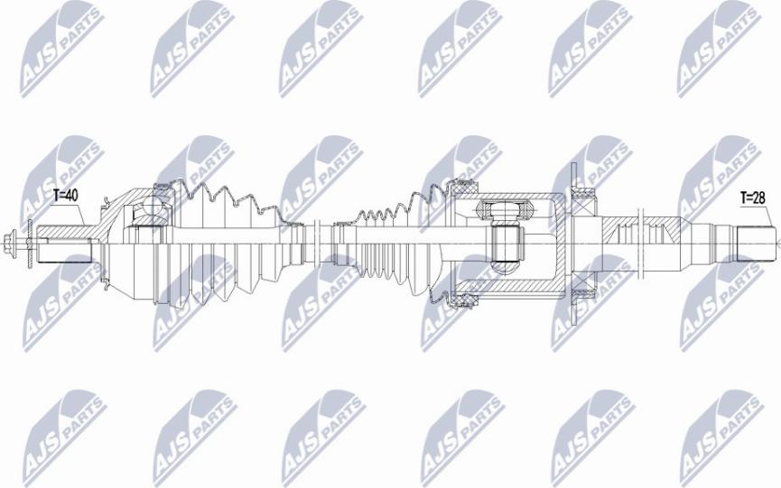 NTY NPW-VV-137 - Árbol de transmisión parts5.com